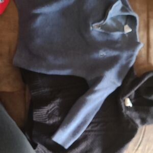 GAP Navy Quarter-Zip Sweater And Pull Over Black Sweater